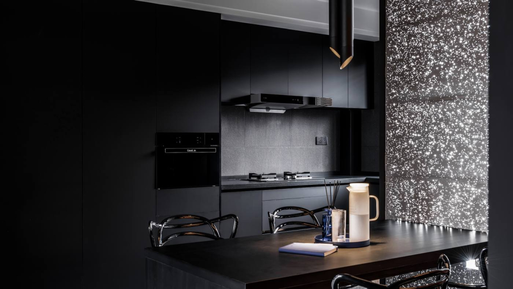 现代极简风格室内家装案例效果图-厨房