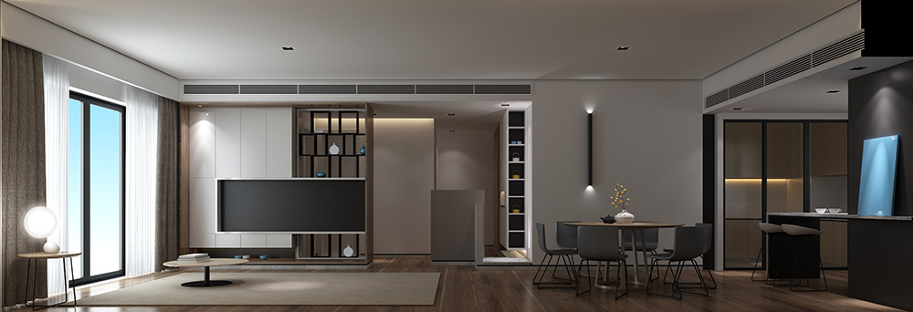 简约轻奢风格室内装修设计效果图-富春山居四居190平米-室内客厅装修设计 简约轻奢风格室内装修设计效果图-富春山居四居190平米-室内客厅装修设计