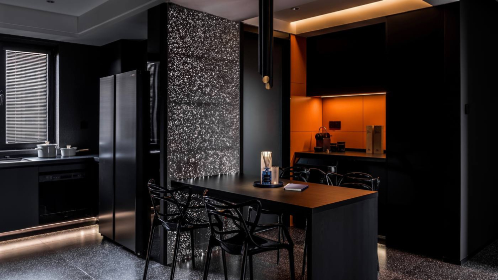 现代极简风格室内家装案例效果图-餐厅