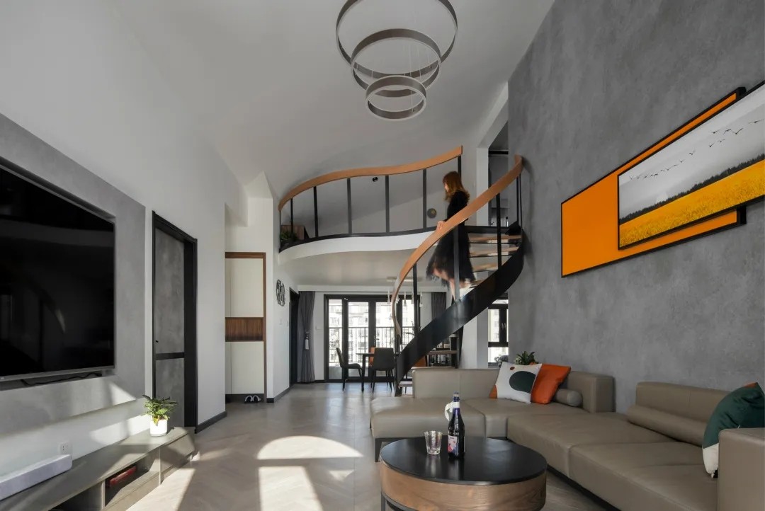 装修案例现代风格复式装修效果图-客厅 装修案例现代风格复式装修效果图-客厅