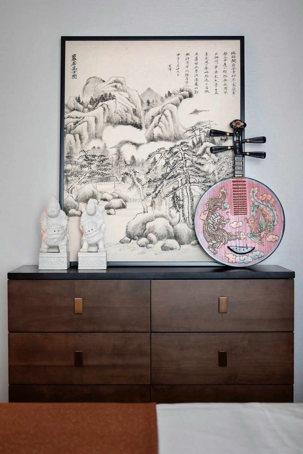 新中式风格室内设计家装案例-玄关柜 新中式风格室内设计家装案例-玄关柜