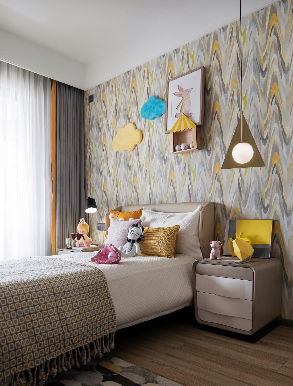 现代北欧风格室内家装案例效果图-儿童房 现代北欧风格室内家装案例效果图-儿童房