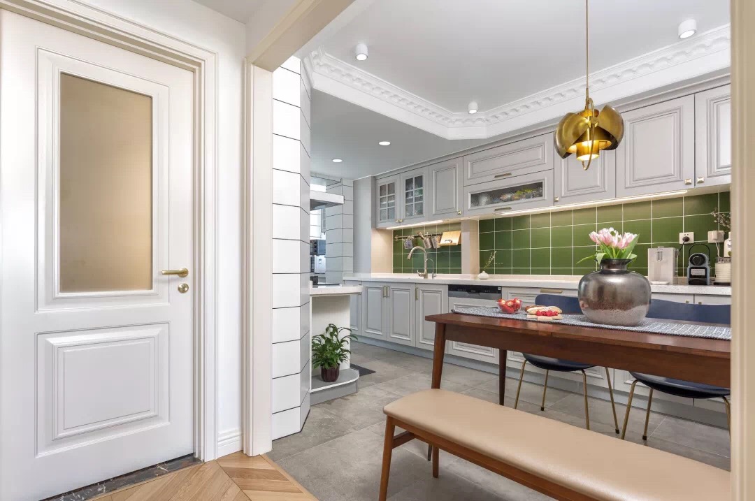 欧式现代风格家装设计室内装修效果图-餐厨厅 欧式现代风格家装设计室内装修效果图-餐厨厅