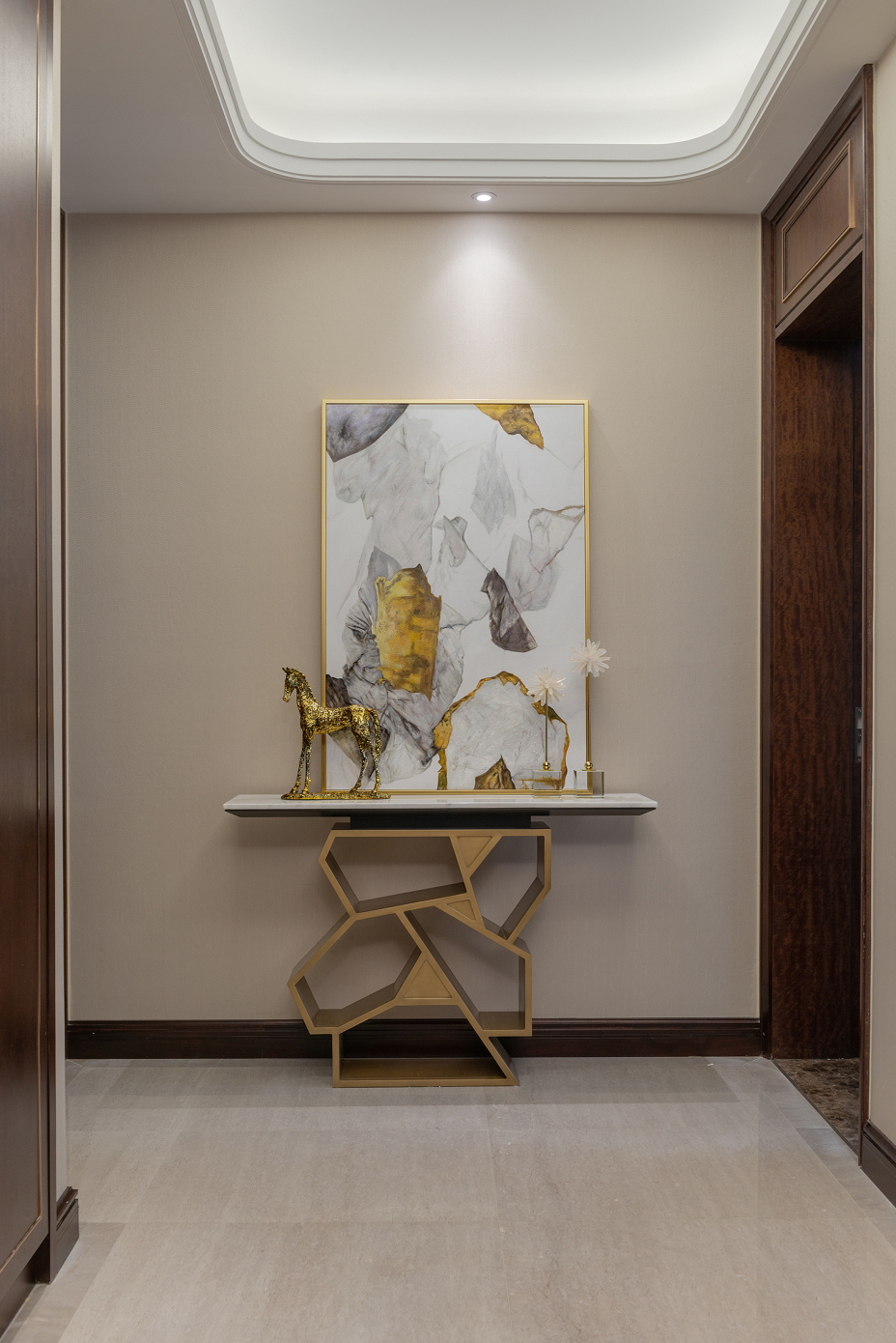 轻奢风格家装设计室内装修效果图-走廊 轻奢风格家装设计室内装修效果图-走廊