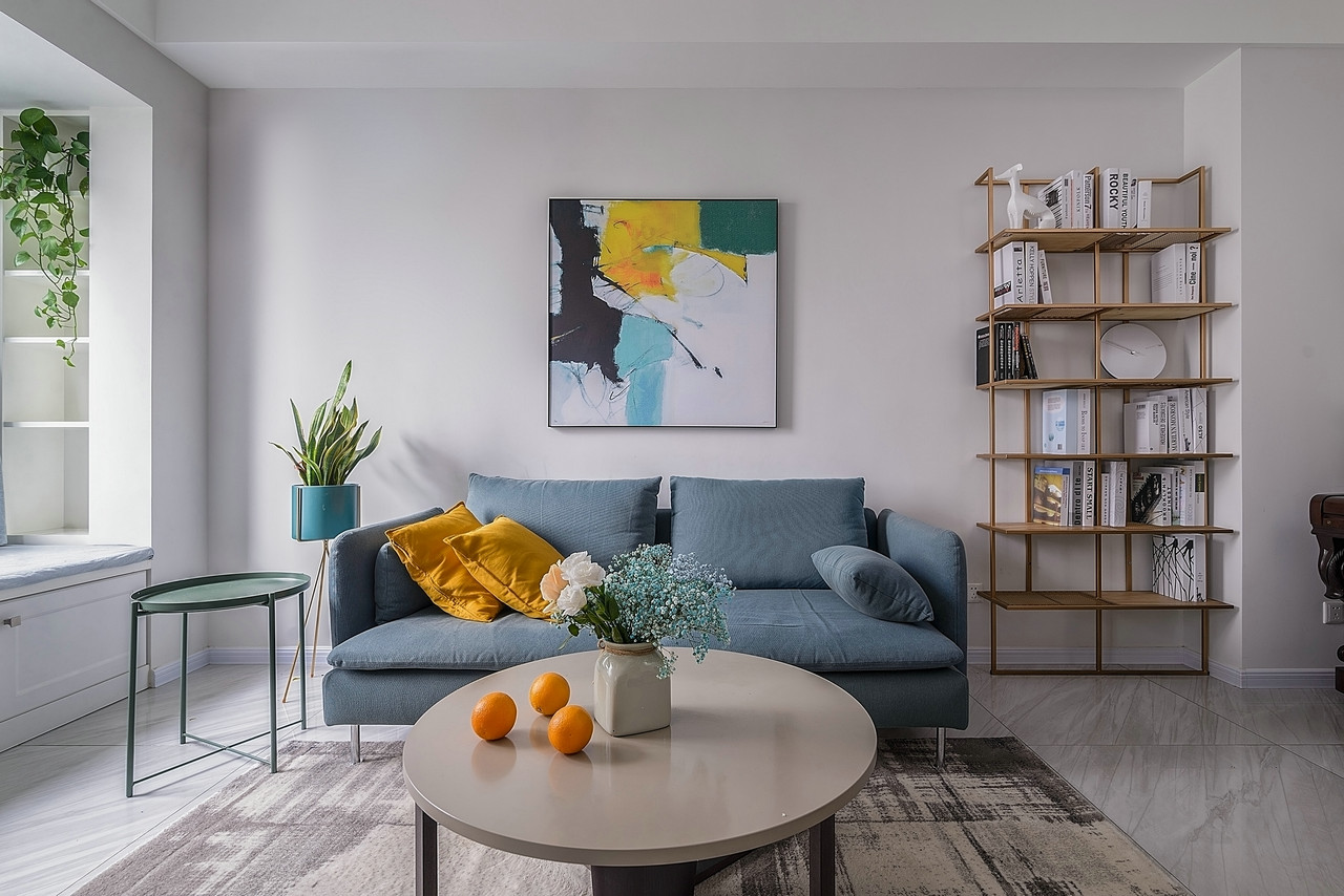 北欧清新风格家装设计复式装修效果图-客厅 北欧清新风格家装设计复式装修效果图-客厅