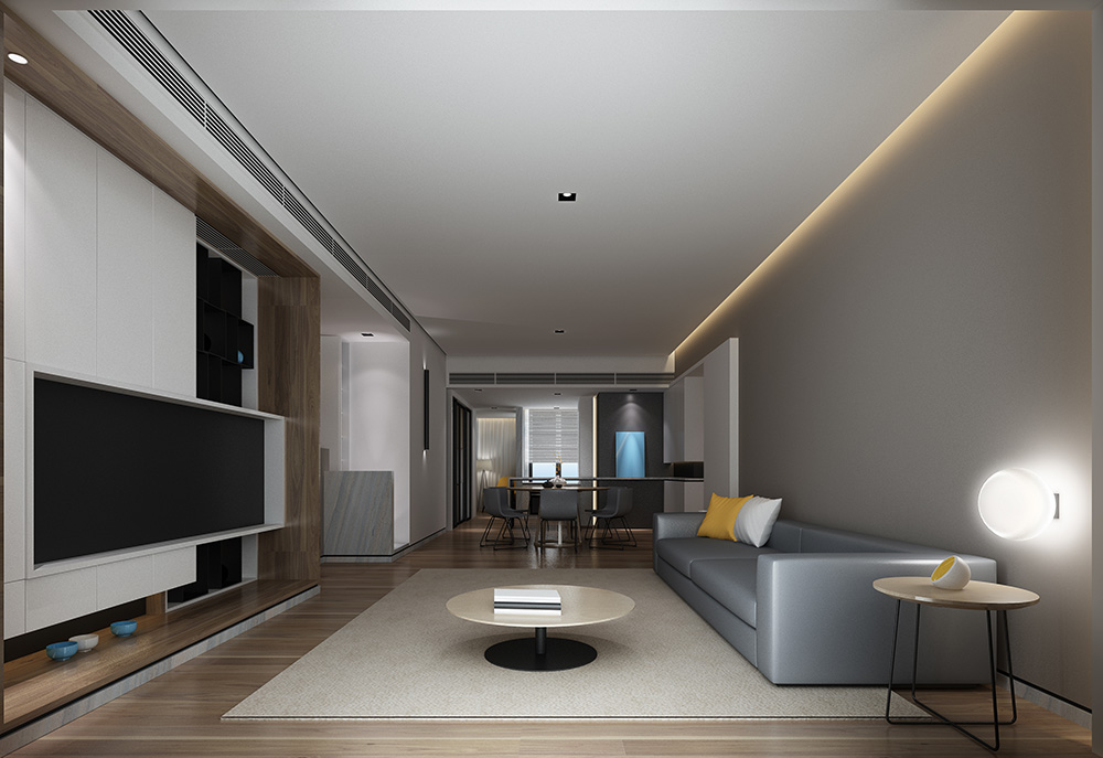 简约轻奢风格室内装修设计效果图-富春山居四居190平米-室内客厅装修设计 简约轻奢风格室内装修设计效果图-富春山居四居190平米-室内客厅装修设计